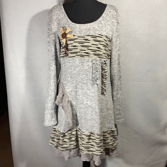 fitted lace wedding dress Vintage St. John Metallic Waves Confetti Knit Sweater Dress – Recess